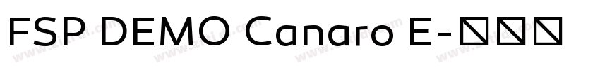 FSP DEMO Canaro E字体转换 FSP DEMO Canaro E字体转换